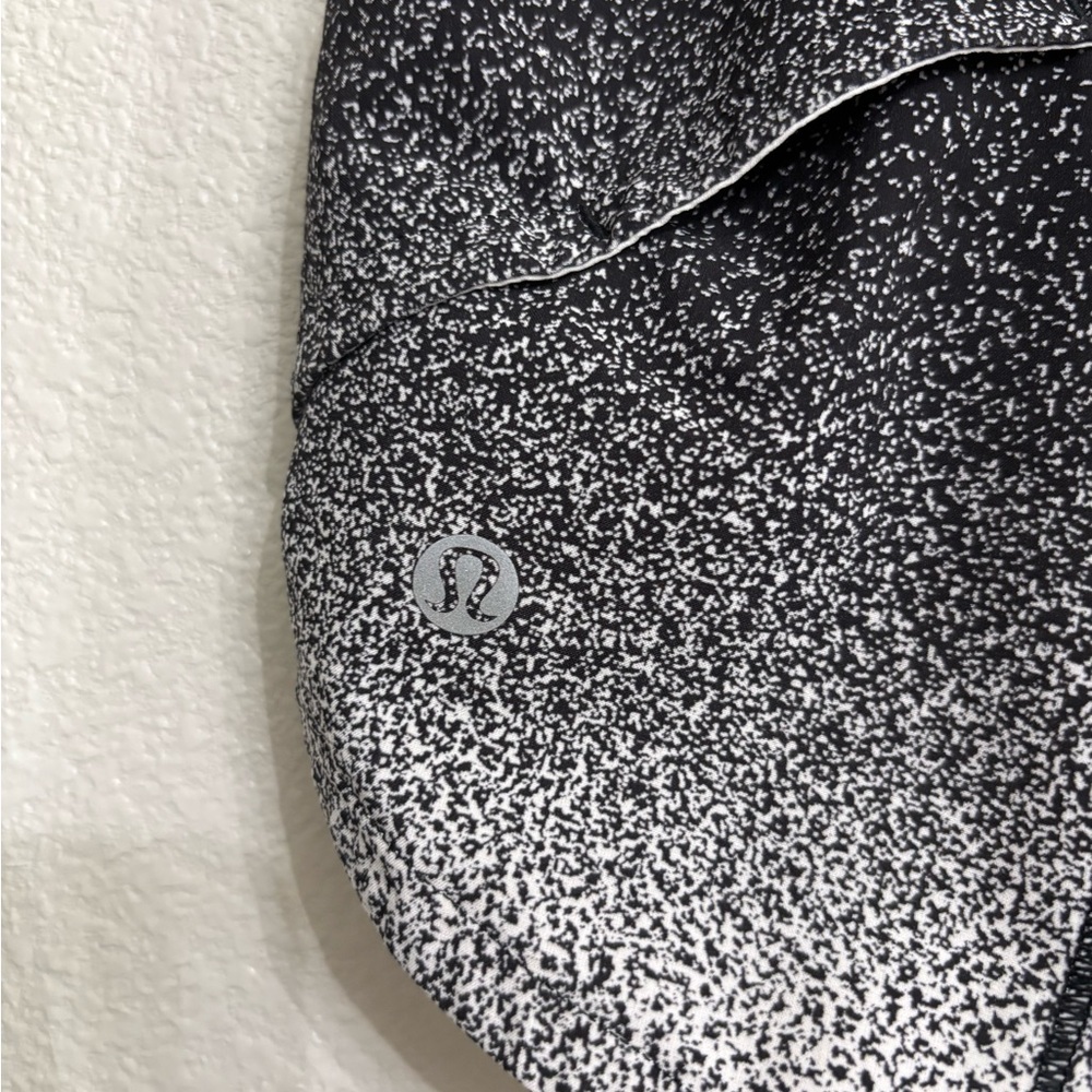 Lululemon Speed Up Short 2.5" Black White Ombre Speckle Activewear Gorpcore - Picture 6 of 11